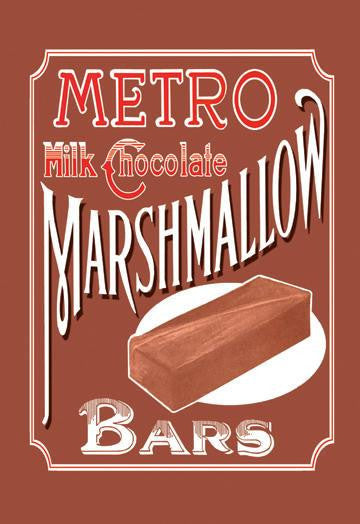 Metro Milk Chocolate Marshmallow Bars 20x30 poster