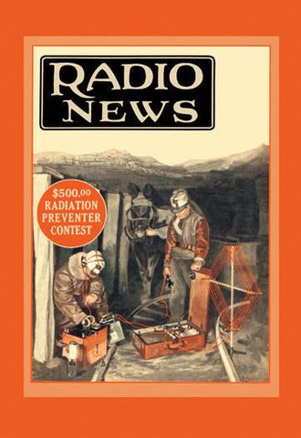 Radio News: Radio Rescues Miners 20x30 poster