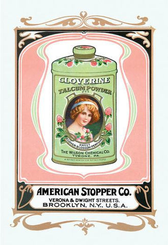 Cloverine Talcum Powder 20x30 poster