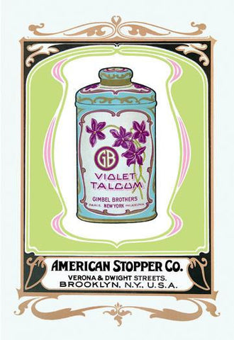 Gimbel Brothers Violet Talcum 20x30 poster