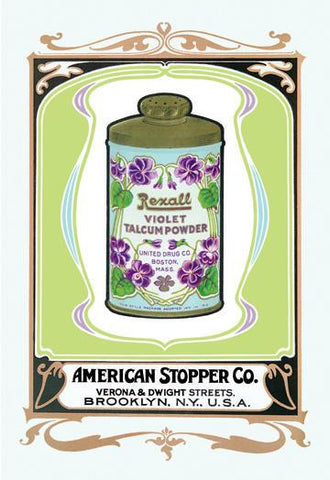 Rexall Violet Talcum Powder 20x30 poster