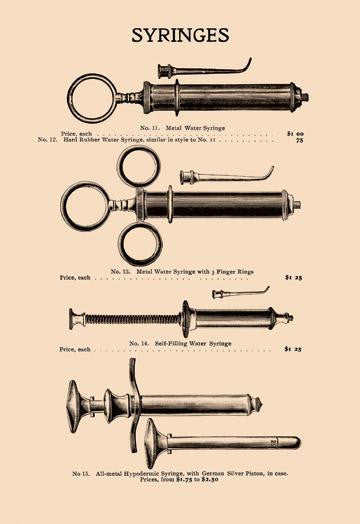 Syringes 20x30 poster