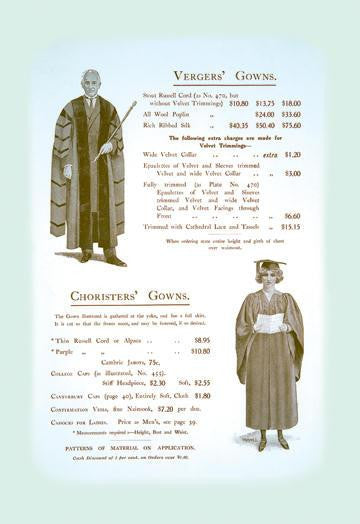 Vergers&#39; Gowns 20x30 poster