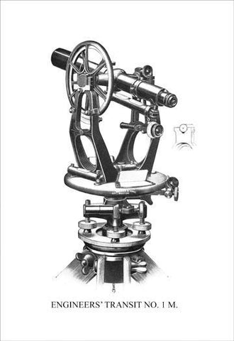 Engineers&#39; Transit No. 1M 20x30 poster
