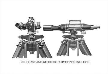 U.S. Coast and Geodetic Survey Precise Level 20x30 poster