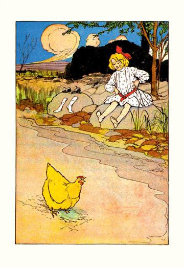 Dorothy and Hen 20x30 poster