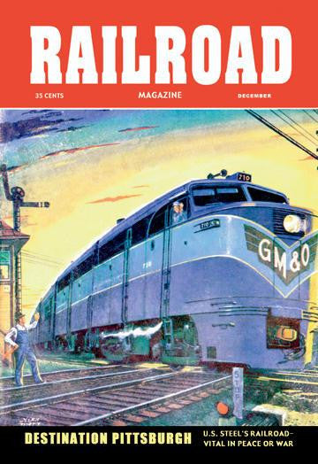 Railroad Magazine: Destination Pittsburgh, 1952 20x30 poster