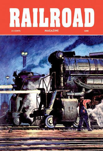 Railroad Magazine: Through the Night, 1950 20x30 poster