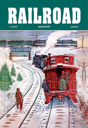 Railroad Magazine: December Trains, 1951 20x30 poster