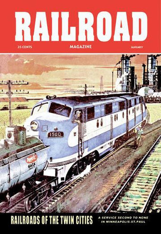 Railroad Magazine: Railroads of the Twin Cities, 1954 20x30 poster