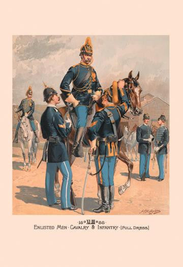 Enlisted Men, Cavalry & Infantry (Full Dress) 20x30 poster