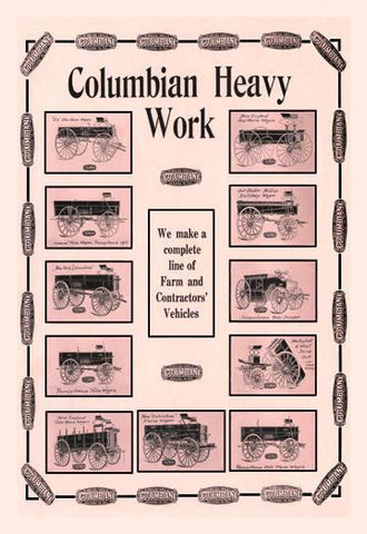 Columbian Heavy Work 20x30 poster