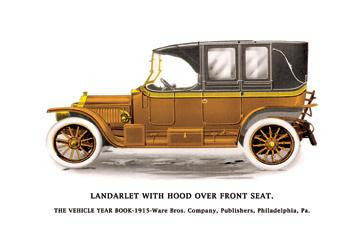 Landaulet w- Hood Over Front Seat 20x30 poster