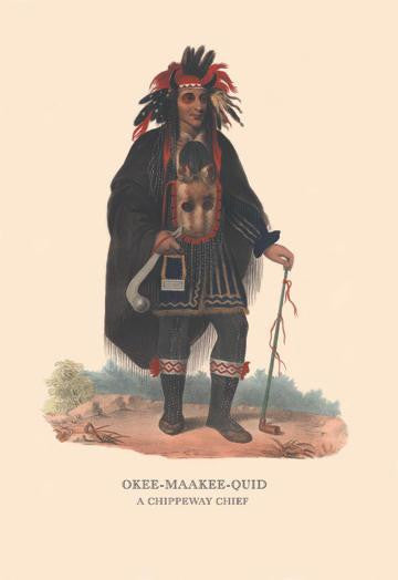 Okee-Maakee-Quid (A Chippewah Chief) 20x30 poster