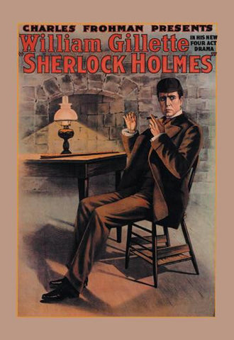 William Gillette as Sherlock Holmes 20x30 poster