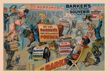 Barker&#39;s Horse, Cattle, and Poultry Powder 20x30 poster