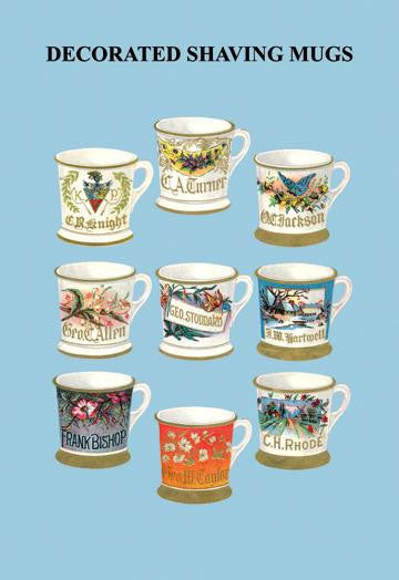 Decorated Shaving Mugs #1 20x30 poster