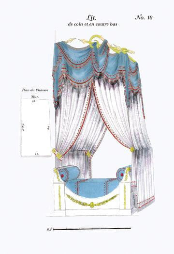 French Empire Corner Bed No. 16 20x30 poster