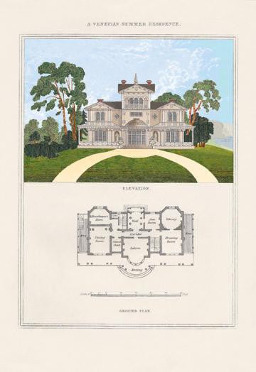 A Venetian Summer Residence 20x30 poster