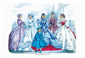 Godey&#39;s Fashions for September 1865 20x30 poster