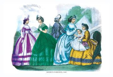 Godey&#39;s Fashions for July 1865 20x30 poster