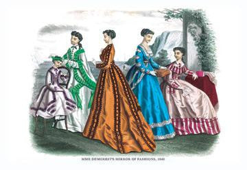 Mme. Demorest&#39;s Mirror of Fashions, 1840 #6 20x30 poster