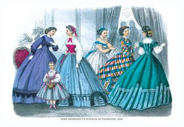 Mme. Demorest&#39;s Mirror of Fashions, 1840 #1 20x30 poster