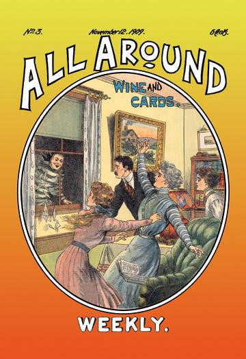 All Around Weekly: Wine and Cards 20x30 poster