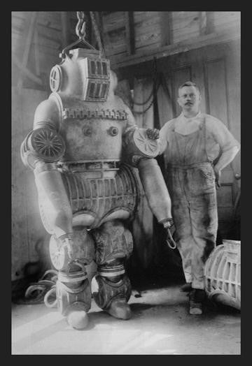 Diver With Diving Suit 20x30 poster