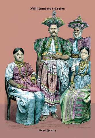 Royal Family of Ceylon, 19th Century 20x30 poster