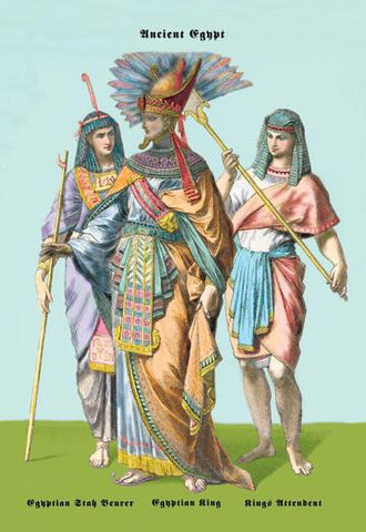 Egyptian Staff Bearers, Egyptian King 20x30 poster