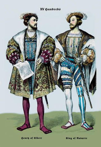 Henry of Ulbert and the King of Navarre, 16th Century 20x30 poster