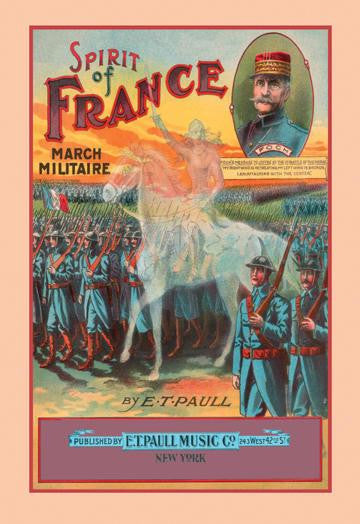 Spirit of France: March Militaire 20x30 poster