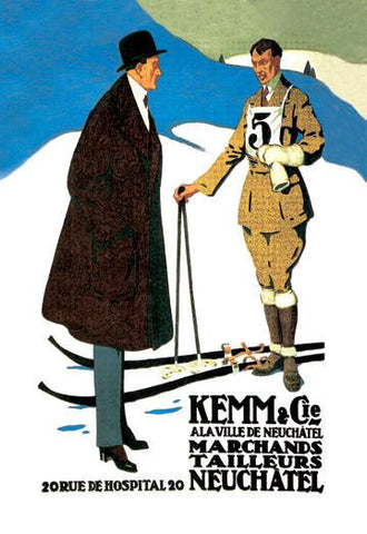 Kemm Cic Ala Ville de Neuchatel 20x30 poster