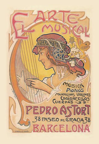 El Arte Musical Music Store 20x30 poster