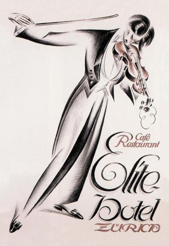 Music at the Elite Hotel Zurich 20x30 poster