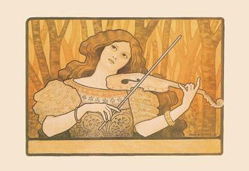 Woman Plays the Violin 20x30 poster