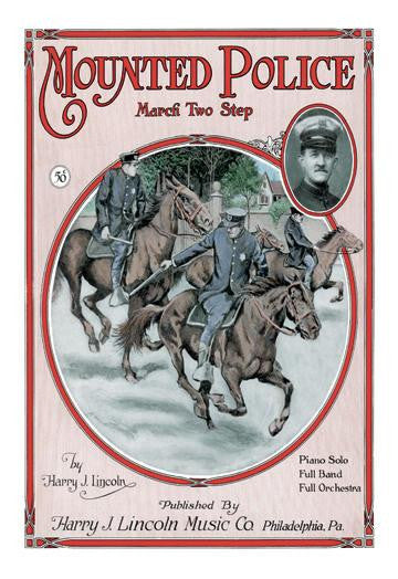 Mounted Police March Two Step 20x30 poster