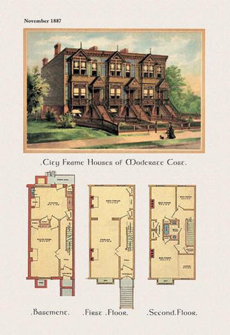 City Frame House of Moderate Cost 20x30 poster