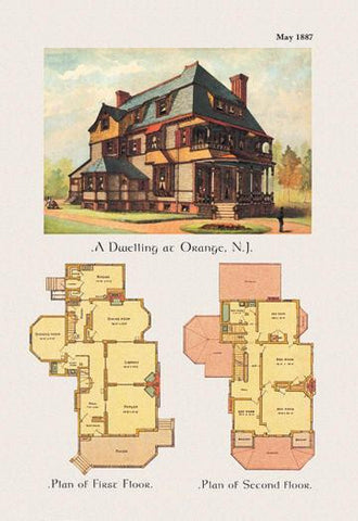 A Dwelling at Orange, New Jersey 20x30 poster