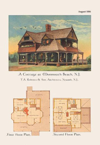 A Cottage at Monmouth Beach, New Jersey 20x30 poster