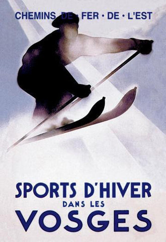 Sports d&#39;Hiver dans les Vosges 20x30 poster