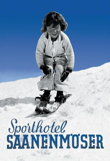 Sporthotel Saanenmoser: Little Girl Skiing 20x30 poster