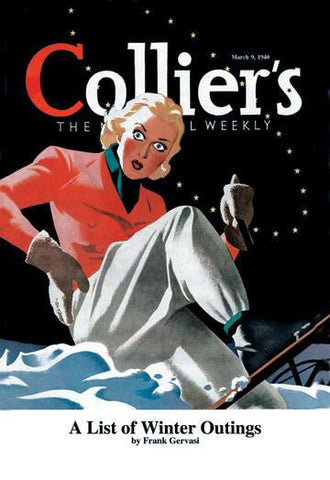 Collier&#39;s: A List of Winter Outings 20x30 poster