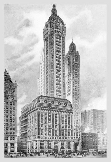 Singer Building, 1911 20x30 poster