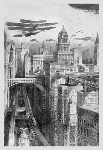 The New York of the Future as Imagined in 1911 20x30 poster