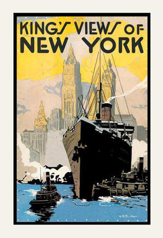 King&#39;s Views of New York (book jacket) 20x30 poster