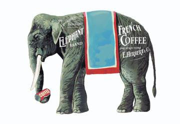 Elephant Brand French Coffee 20x30 poster