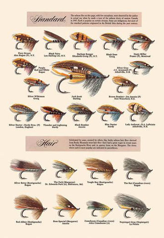 Fly-Fishing Lures: Standard and Hair 20x30 poster