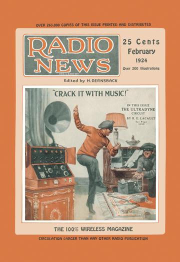 Radio News: Crack It with Music! 20x30 poster